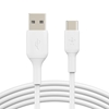 Изображение Belkin USB-C/USB-A Cable 1m PVC, white CAB001bt1MWH