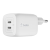 Изображение Belkin BOOST Charger 2xUSB-C 65W Charg.PD 3.0 PPS wt. WCH013vfWH