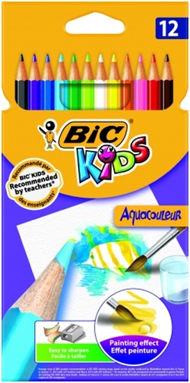 Picture of Bic KREDKI OÓWKOWE BIC KIDS AQUACOULEUR PUDEKO 12 SZT - 8575613