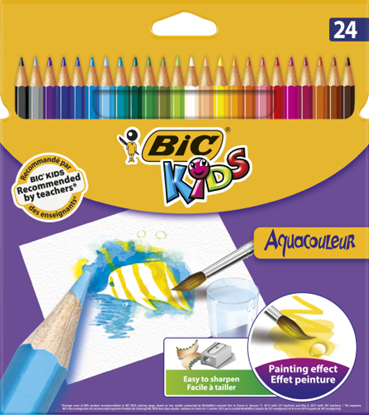 Attēls no BIC Coloring pencils Aquacouleur 24 colours