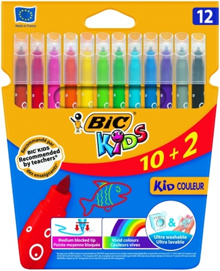 Picture of BIC Felt tip pens CF KID750 12 colours 9202937