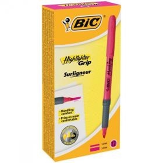 Picture of BIC Highlighter FLEX Pink, Box 12 pcs. 494879