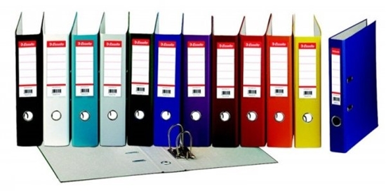 Picture of Binder Esselte, A4 / 75 mm, economic, gray 0802-007