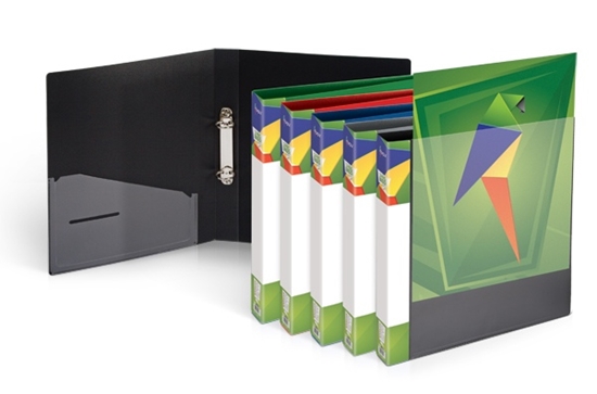 Picture of Binder Forpus, A4 / 30 mm, 2 rings, Ø 16 mm, plastic, black 0804-107