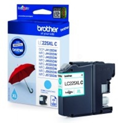 Picture of Brother LC225XL (LC225XLC) Ink Cartridge, Cyan