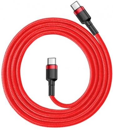 Изображение Kabel USB Baseus USB-C - USB-C 1 m Czerwony (CATKLF-G09)