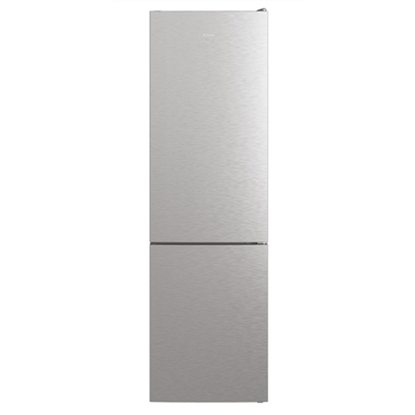 Attēls no Candy | CCE4T620DX | Refrigerator | Energy efficiency class D | Free standing | Combi | Height 200 cm | No Frost system | Fridge net capacity 258 L | Freezer net capacity 119 L | Display | 38 dB | Stainless steel