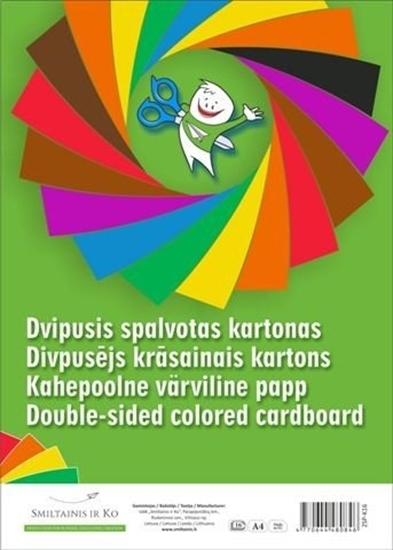 Picture of Cardboard SMLT, A4, 190 g, color, both sided, (16) 0708-100