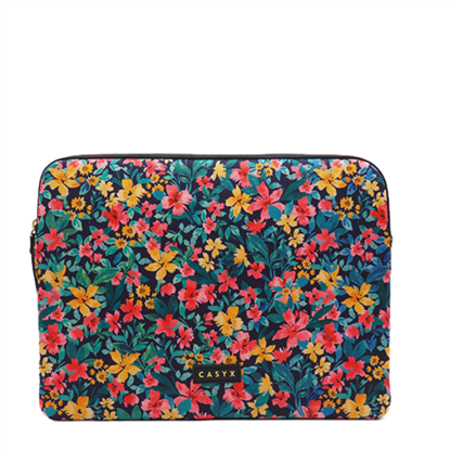 Picture of Casyx | Casyx for MacBook | SLVS-000023 | Fits up to size 13 ”/14 " | Sleeve | Canvas Flowers Dark | Waterproof