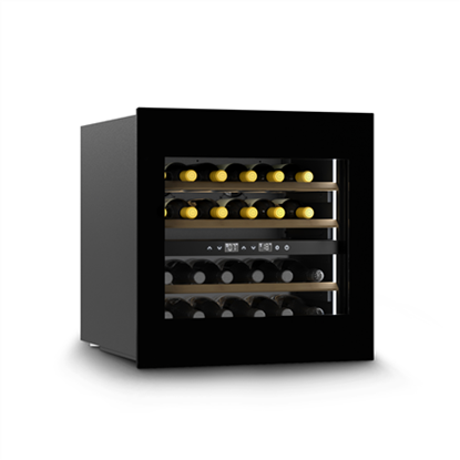 Attēls no Caso | Wine Cooler | WineDeluxe WD 24 | Energy efficiency class F | Built-in | Bottles capacity 24 | Cooling type | Black