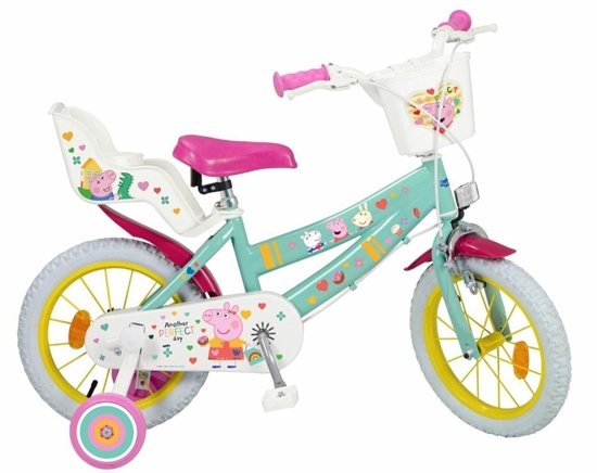 Изображение Children's bicycle 14" Peppa Pig green 1498 TOIMSA