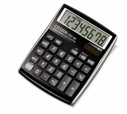 Picture of CITIZEN Desktop Calculator CDC-80BKWB, black