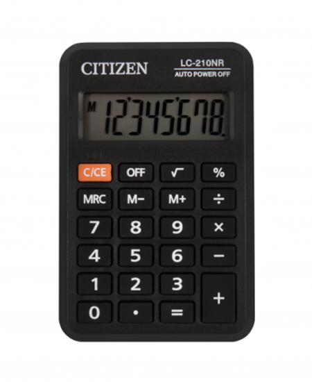 Изображение CITIZEN Pocket Calculator LC-210NR