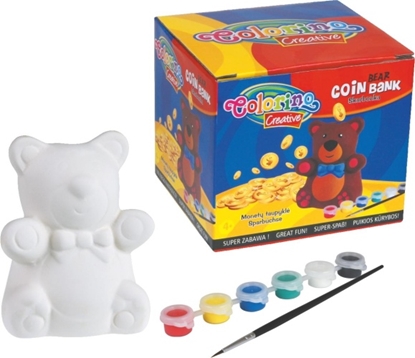 Attēls no Colorino Creative Bear coin bank