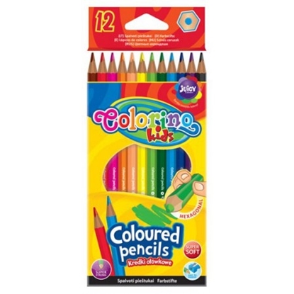 Attēls no Colorino Kids Hexagonal coloured pencils 12 colours
