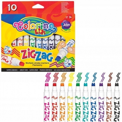 Picture of Colorino Kids Zig Zag multiple stroke markers 10 colours
