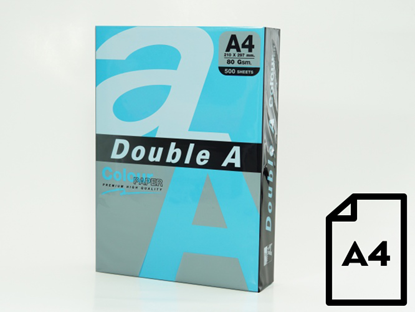 Picture of Colour paper Double A, 80g, A4, 500 sheets, Deep Blue