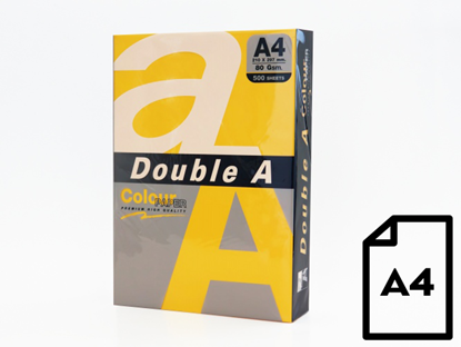 Picture of Colour paper Double A, 80g, A4, 500 sheets, GOLD