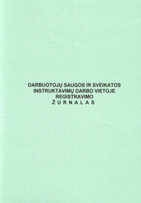 Attēls no Darbuotojų saugos ir sveikatos instruktavimų darbo vietoje registravimo žurnalas, A4 (24) 0720-024