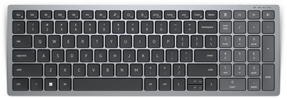 Изображение DELL KB740 keyboard RF Wireless + Bluetooth QWERTZ German Grey, Black