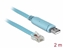 Attēls no Delock Adapter USB 2.0 Type-A male > 1 x Serial RS-232 RJ45 male 2.0 m blue