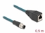 Изображение Delock M12 Adapter Cable A-coded 8 pin male to RJ45 female 50 cm