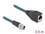 Picture of Delock M12 Adapter Cable X-coded 8 pin male to RJ45 female 50 cm