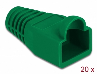 Изображение Delock Strain relief for RJ45 plug green 20 pieces