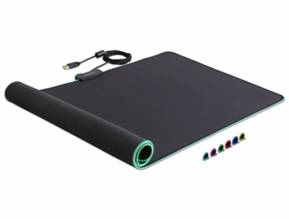 Attēls no Delock USB Mouse Pad 920 x 303 x 3 mm with RGB Illumination