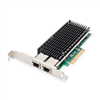Picture of DIGITUS PCI Expr Card 2x Cat6a RJ45 High+Lowprofile