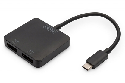 Picture of DIGITUS 2-Port MST Video Hub USB-C2xDP MST VideoHub DP 1.4,4K