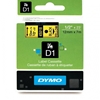 Picture of Dymo D1 12mm Black/Yellow labels 45018