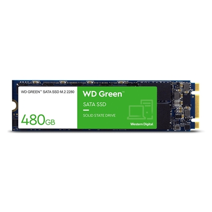 Attēls no Dysk SSD WD Green 480GB M.2 2280 SATA III (WDS480G3G0B                    )