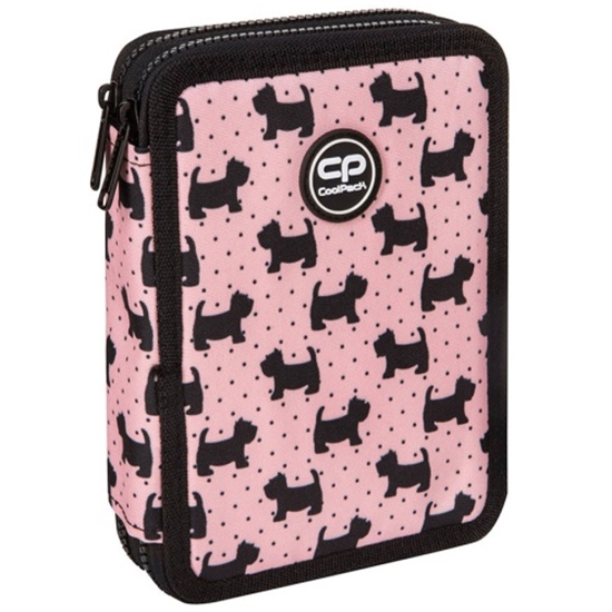 Picture of Double decker school pencil case with equipment Coolpack Jumper XL Doggies