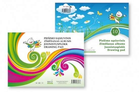 Picture of Drawing book SMLT, A4, 80 g, 20 sheets, glued