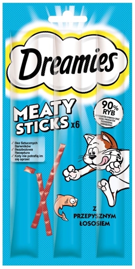 Picture of DREAMIES Meaty Sticks Salmon - cat treats - 30 g