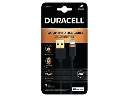 Picture of Duracell USB7022A lightning cable Black
