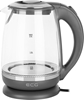 Picture of ECG Electric kettle RK 2020 Grey Glass, 2 L, 360° base with power cord storage, Blue backlight, 1850-2200 W