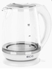 Picture of ECG Electric kettle RK 2020 White Glass, 2 L, 360° base with power cord storage, Blue backlight, 1850-2200 W