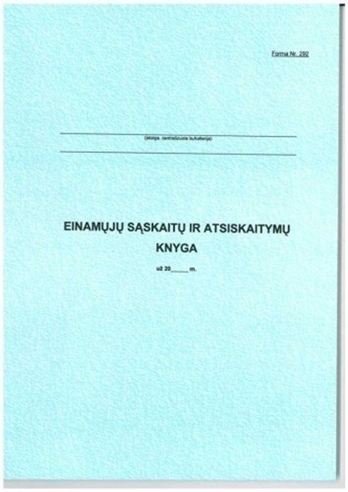 Picture of Einamų sąskaitų ir atsiskaitymų knyga 292, A4 (48) 0720-060