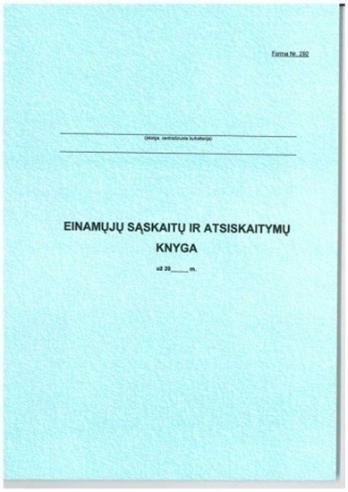 Изображение Einamų sąskaitų ir atsiskaitymų knyga 292, A4 (48) 0720-060