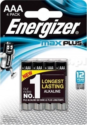 Picture of ENERGIZER BATTERY MAX PLUS AAA LR03, 4 ECO