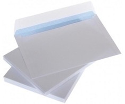 Attēls no Envelopes with stripe C5 162x229 mm, white 80g x 50 pcs