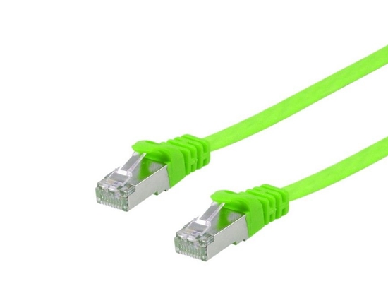 Picture of Equip Cat.6A U/FTP Flat Patch Cable, 10.0m, Green
