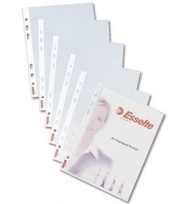 Изображение Esselte sleeves, A4, 55 microns, glossy (100) 0809-107