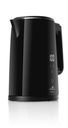 Attēls no ETA Kettle 559590000 Emma Electric, 2200 W, 1.5 L, Stainless steel, 360° rotational base, Black