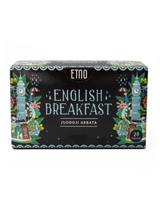 Attēls no Etno black tea English Breakfast 40g (2gx20 pieces)
