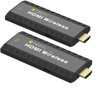 Attēls no TECHLY Compact Wireless HDMI Extender 50