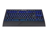 Изображение Klaviatūra žaidėjui Corsair Mechanical Gaming Keyboard K63 NA, Wireless / Wired, Black, BLUE backlig