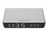 Picture of Gembird Digital alarm clock with wireless charging function Silver